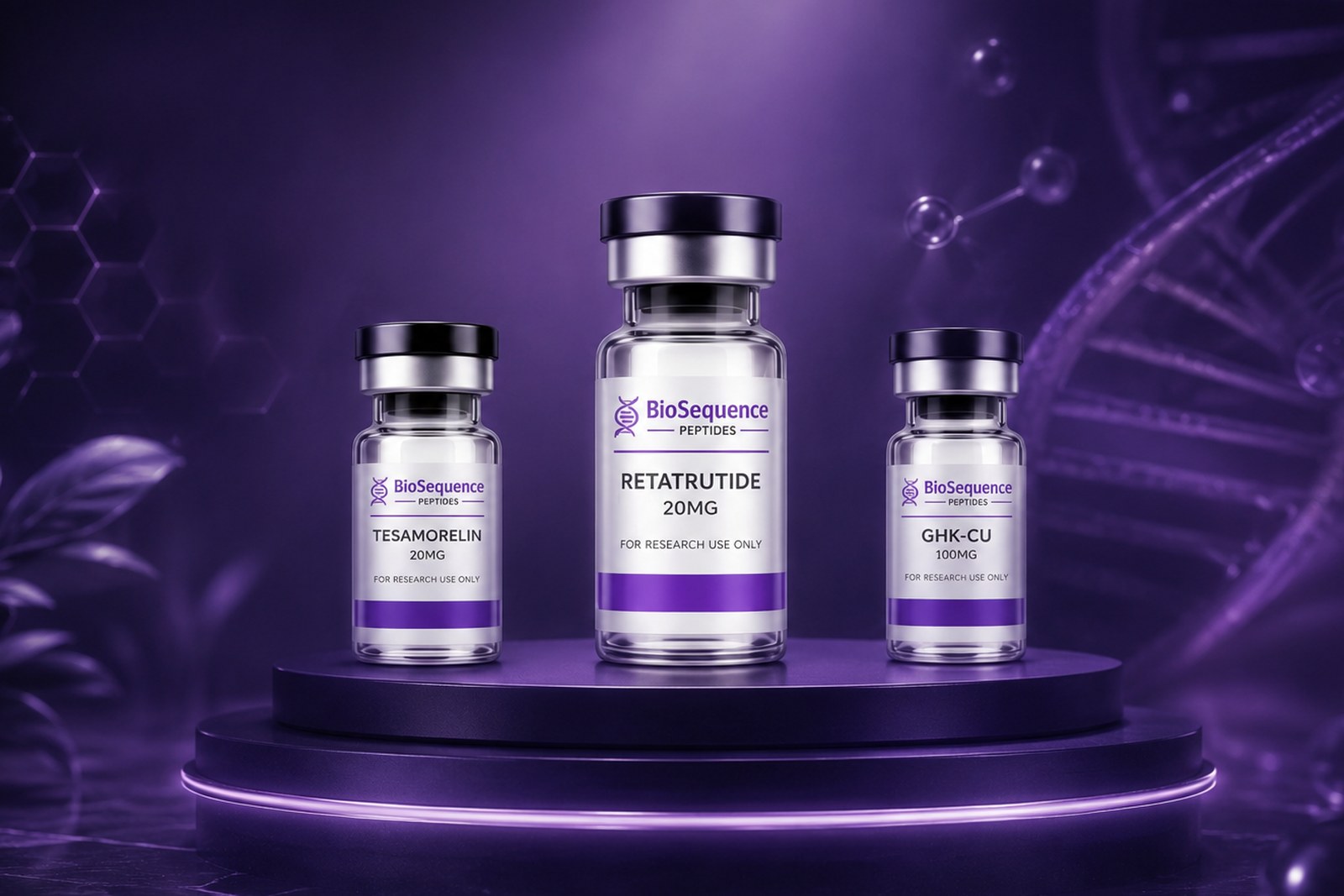 BioSequence Peptides research peptide vials