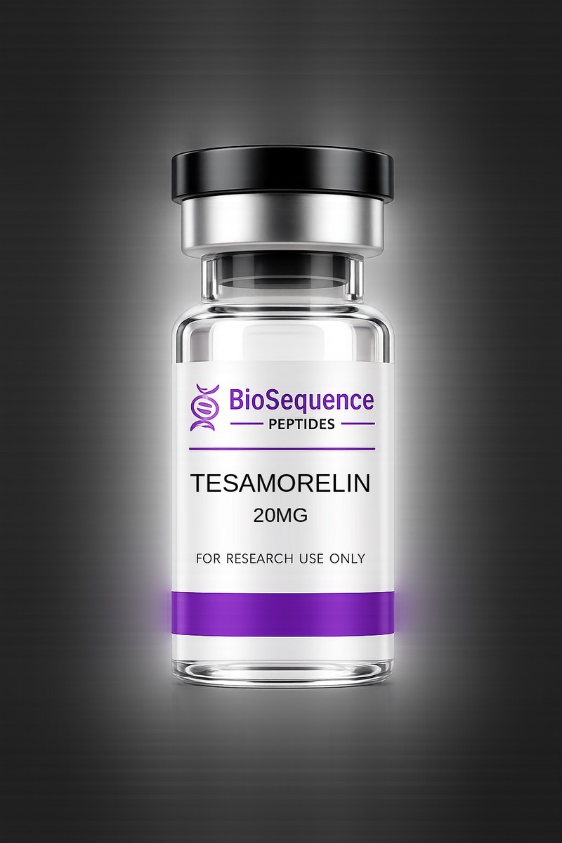 Tesamorelin 20mg research peptide vial