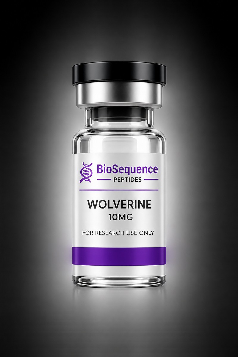 Wolverine Stack research peptide vial